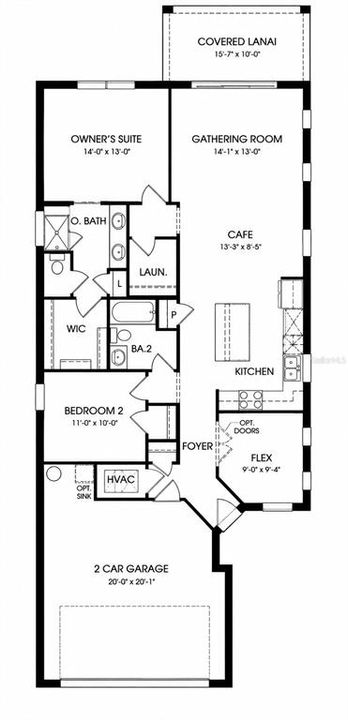 На продажу: $387,000 (2 спален, 2 ванн, 1400 Квадратных фут)