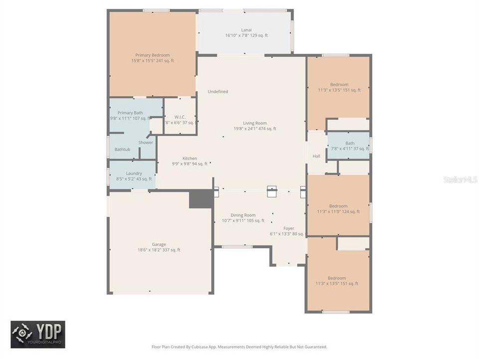 На продажу: $465,000 (4 спален, 2 ванн, 1818 Квадратных фут)