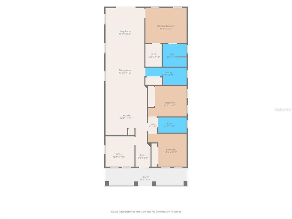 На продажу: $535,000 (3 спален, 2 ванн, 1662 Квадратных фут)