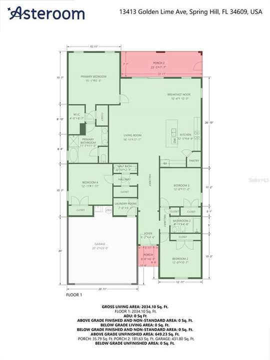 For Sale: $380,000 (4 beds, 2 baths, 1993 Square Feet)