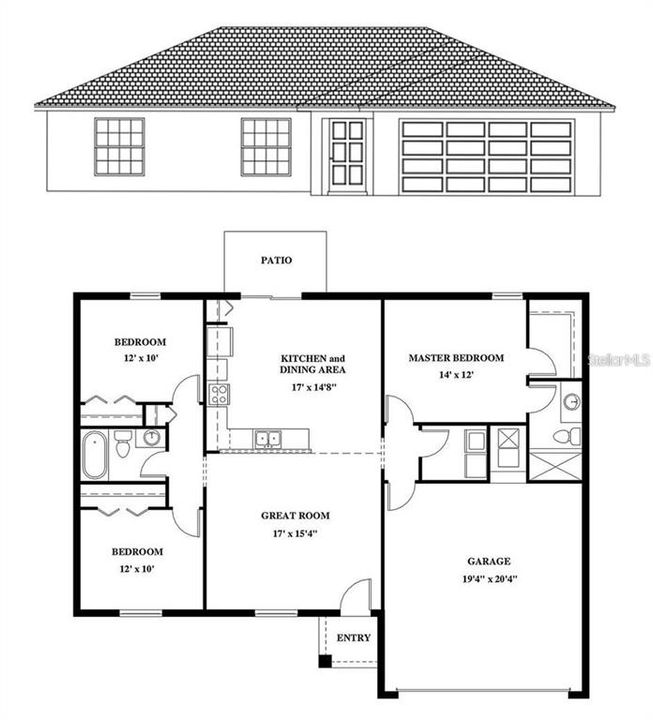En Venta: $270,000 (3 camas, 2 baños, 1315 Pies cuadrados)