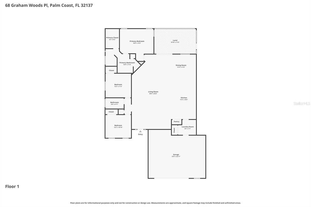 For Sale: $525,000 (3 beds, 2 baths, 1943 Square Feet)
