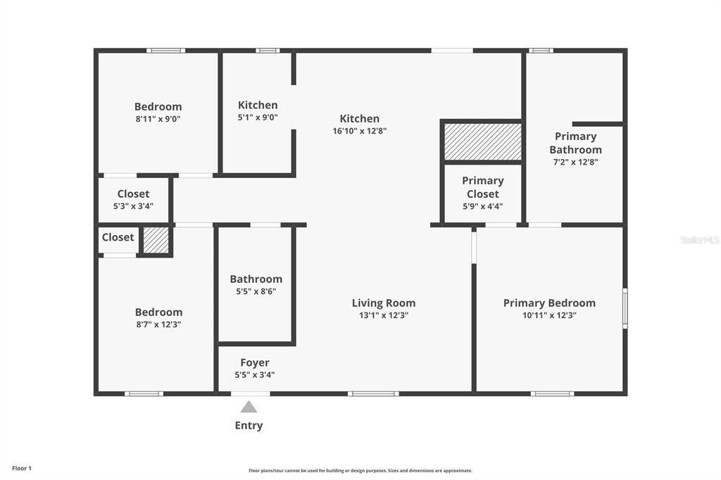 На продажу: $259,000 (3 спален, 2 ванн, 1080 Квадратных фут)