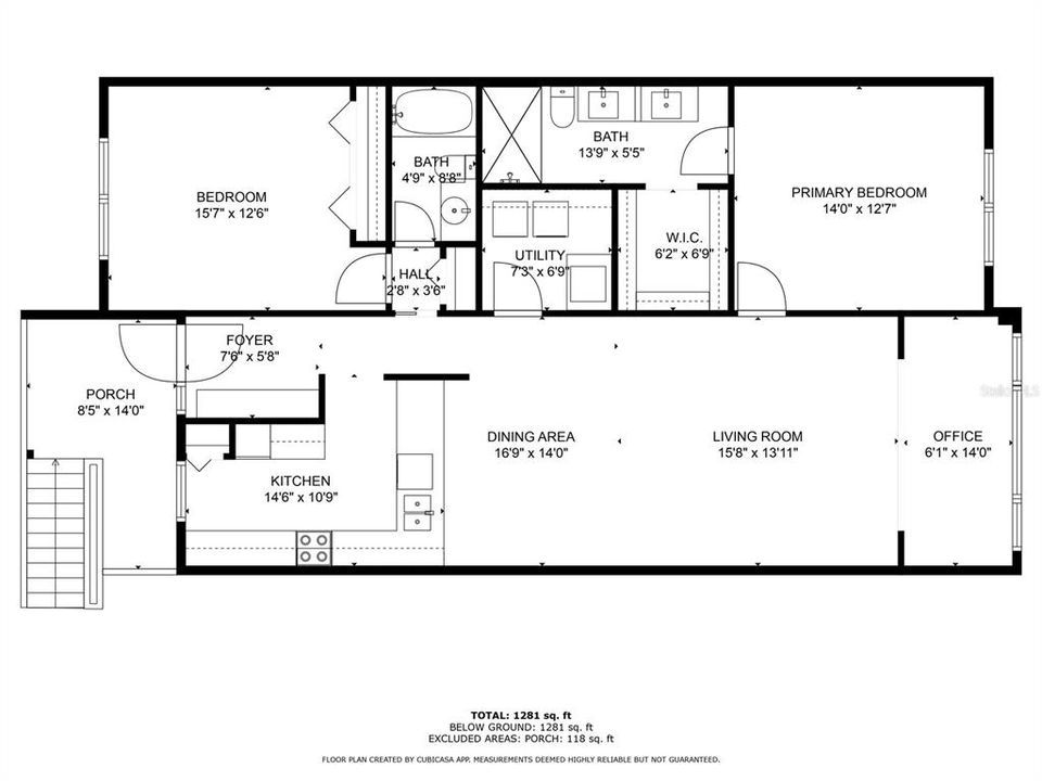 For Sale: $199,000 (2 beds, 2 baths, 1281 Square Feet)