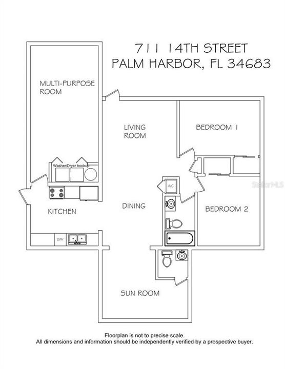 For Sale: $349,000 (2 beds, 1 baths, 1144 Square Feet)