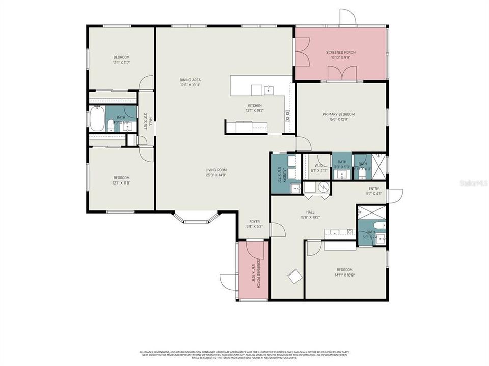 На продажу: $335,000 (4 спален, 3 ванн, 1716 Квадратных фут)
