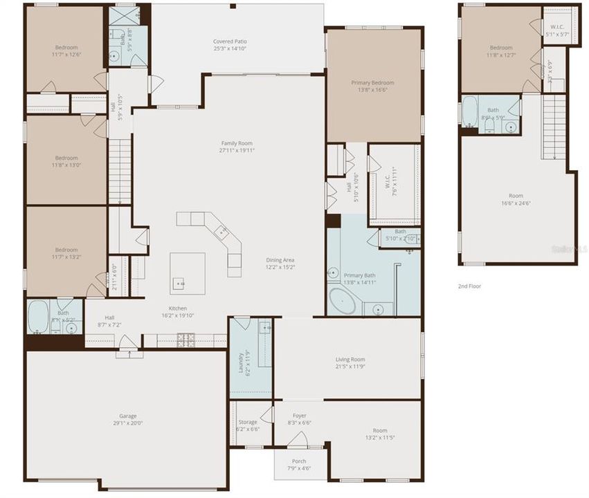 На продажу: $1,399,000 (5 спален, 4 ванн, 3956 Квадратных фут)