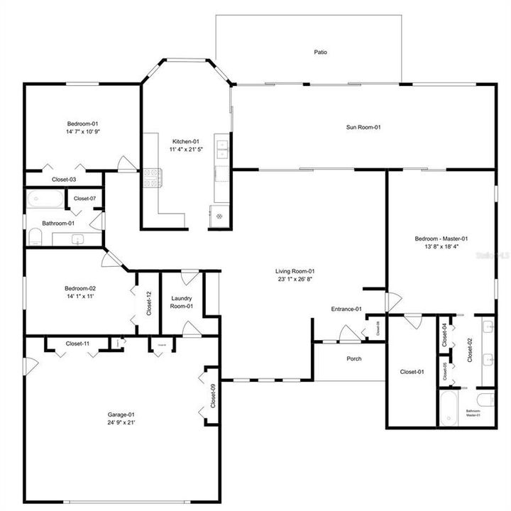 На продажу: $215,000 (3 спален, 2 ванн, 1941 Квадратных фут)
