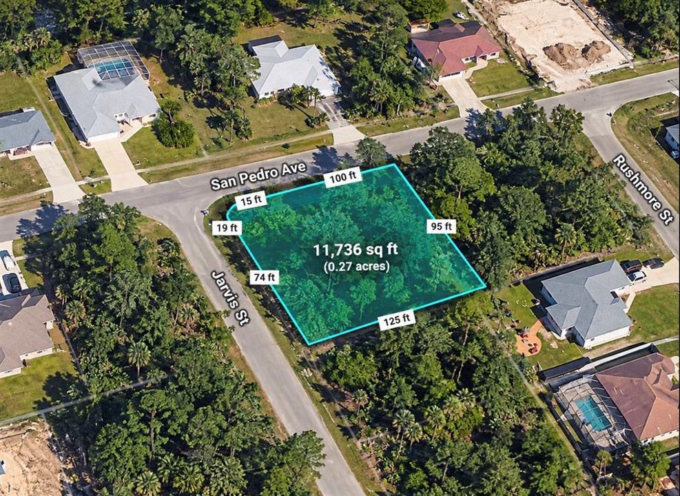На продажу: $18,900 (0.27 acres)