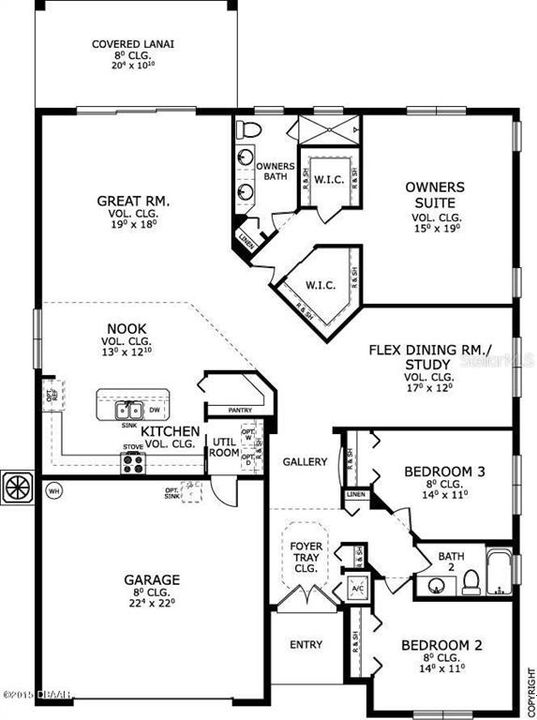На продажу: $579,500 (4 спален, 2 ванн, 2349 Квадратных фут)