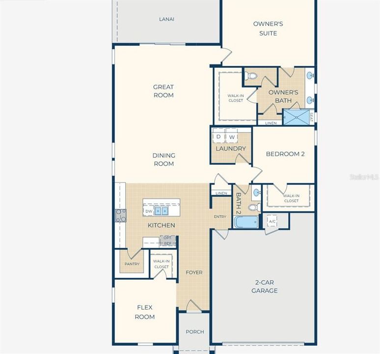 En Venta: $389,990 (2 camas, 2 baños, 2029 Pies cuadrados)