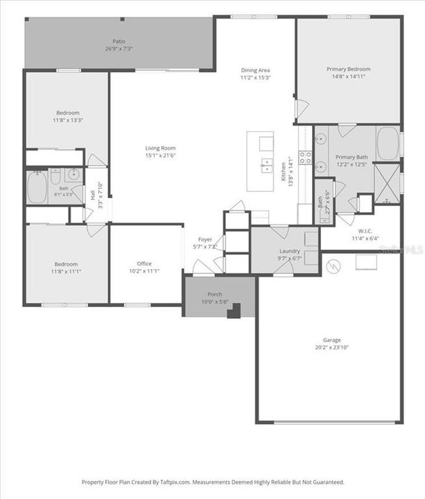 На продажу: $335,000 (3 спален, 2 ванн, 1875 Квадратных фут)
