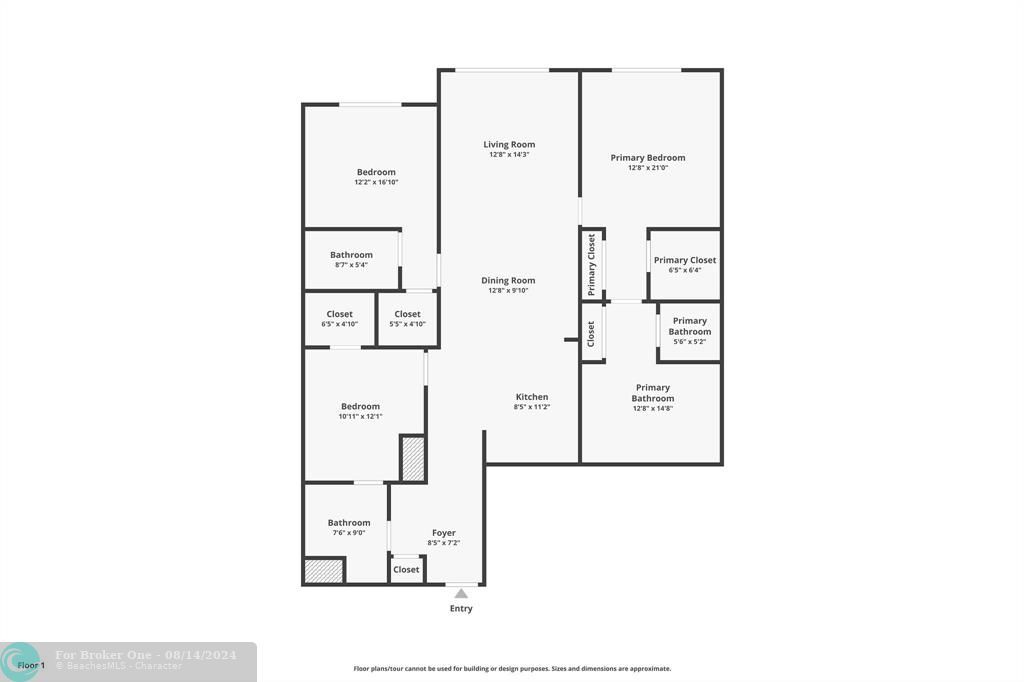 Active With Contract: $1,250,000 (2 beds, 3 baths, 1541 Square Feet)