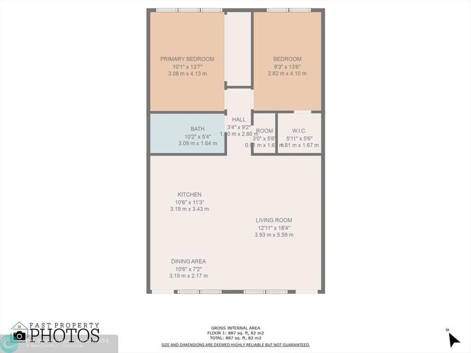 Recently Sold: $250,000 (2 beds, 1 baths, 875 Square Feet)