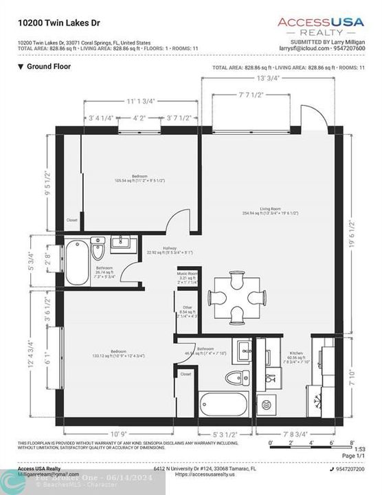 Active With Contract: $224,900 (2 beds, 2 baths, 768 Square Feet)