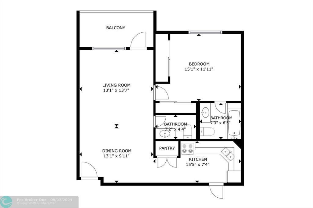 Active With Contract: $245,900 (1 beds, 1 baths, 850 Square Feet)