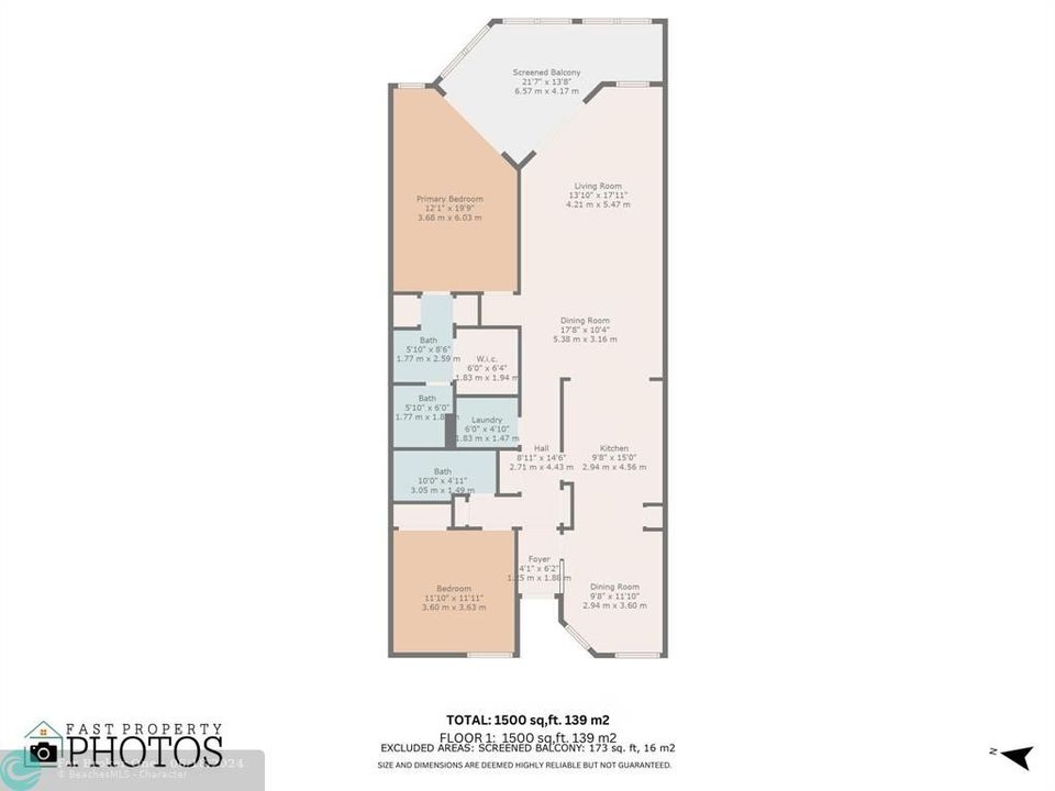 For Sale: $250,000 (2 beds, 2 baths, 1450 Square Feet)