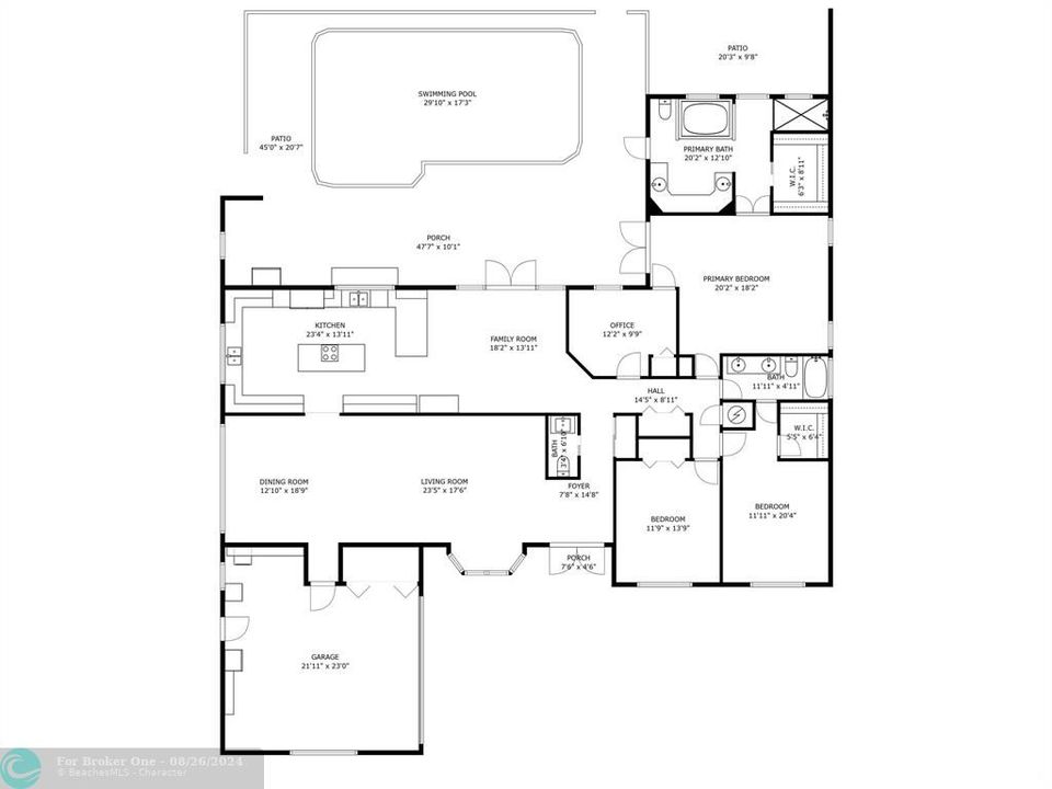 合同活跃: $825,000 (4 贝兹, 2 浴室, 2754 平方英尺)