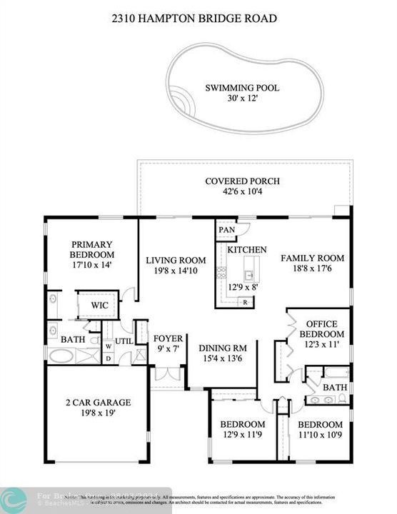 En Venta: $1,195,000 (4 camas, 2 baños, 2443 Pies cuadrados)