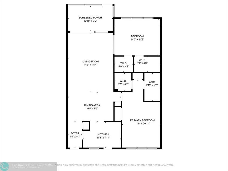 For Sale: $275,000 (2 beds, 2 baths, 1100 Square Feet)