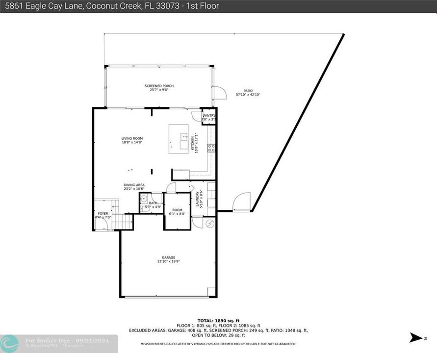 Недавно продано: $619,999 (4 спален, 2 ванн, 2068 Квадратных фут)