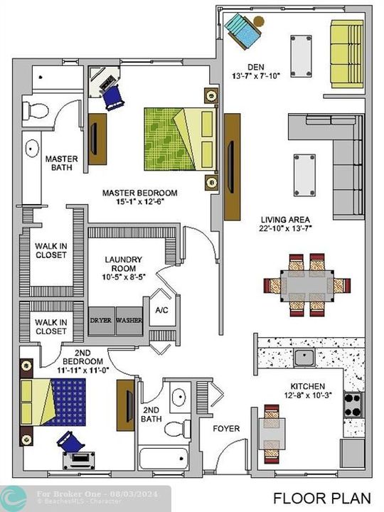 En Venta: $190,000 (2 camas, 2 baños, 1350 Pies cuadrados)