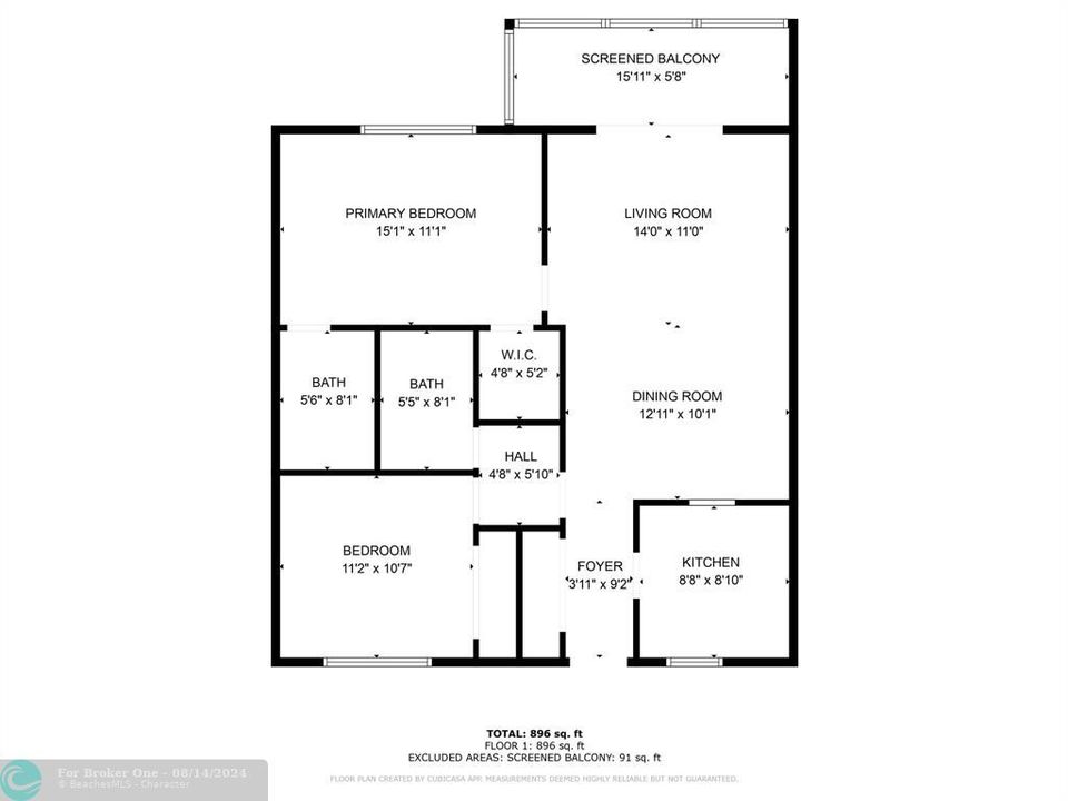 For Sale: $120,000 (2 beds, 2 baths, 990 Square Feet)