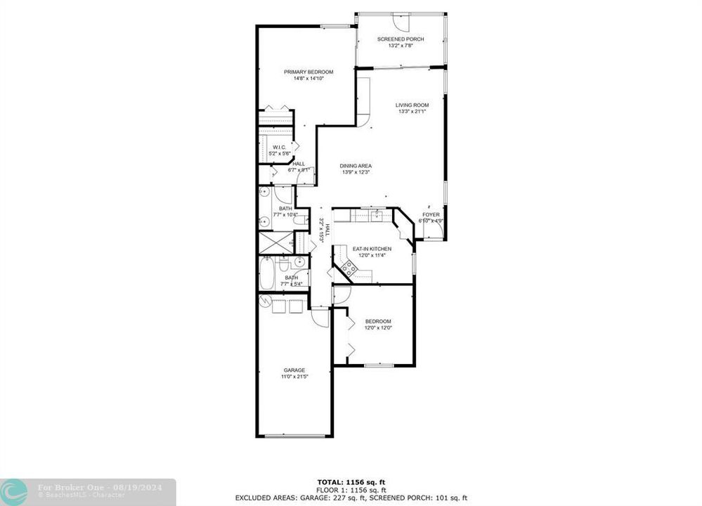 For Sale: $295,000 (2 beds, 2 baths, 1243 Square Feet)