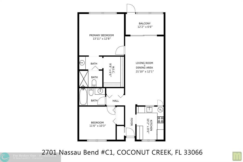 For Sale: $189,000 (2 beds, 2 baths, 962 Square Feet)