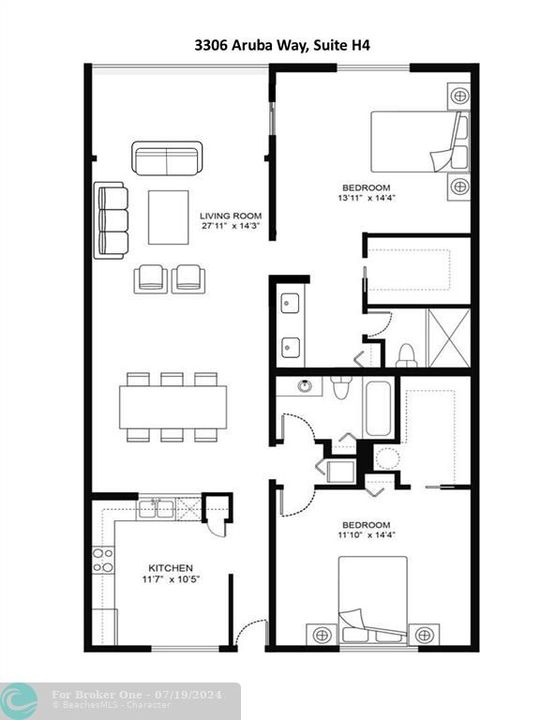 For Sale: $374,900 (2 beds, 2 baths, 1180 Square Feet)