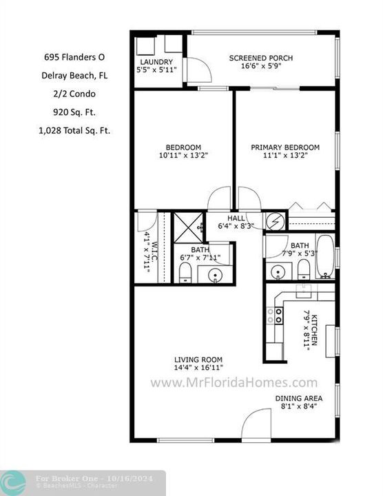 Active With Contract: $135,000 (2 beds, 2 baths, 920 Square Feet)