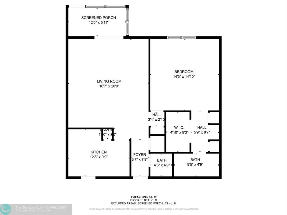 For Sale: $95,900 (1 beds, 1 baths, 953 Square Feet)