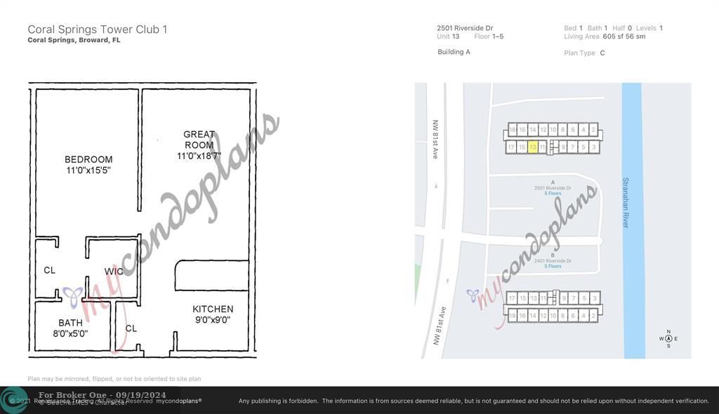 For Rent: $1,550 (1 beds, 1 baths, 606 Square Feet)