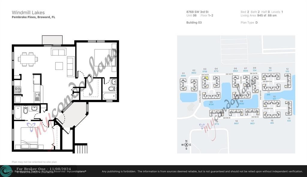 Active With Contract: $2,300 (2 beds, 2 baths, 945 Square Feet)