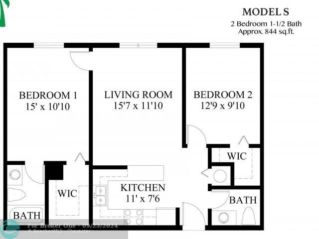 For Rent: $1,562 (1 beds, 1 baths, 648 Square Feet)