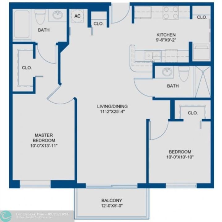 For Rent: $3,273 (2 beds, 2 baths, 1049 Square Feet)