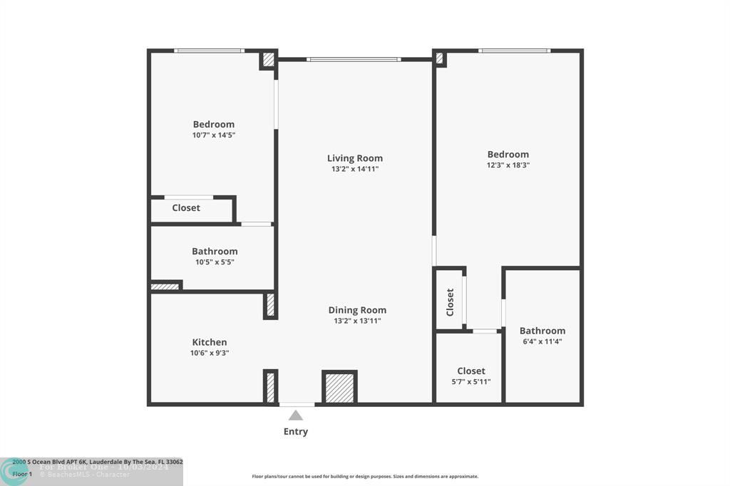 For Sale: $674,500 (2 beds, 2 baths, 1100 Square Feet)