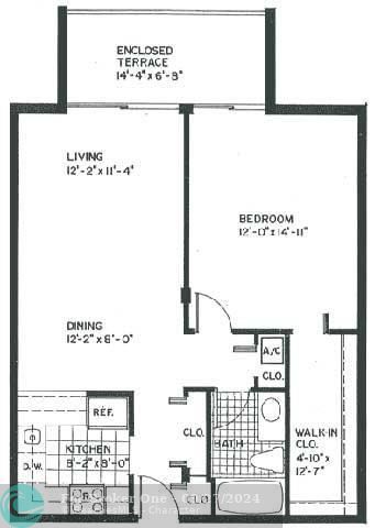 В аренду: $1,865 (1 спален, 1 ванн, 850 Квадратных фут)