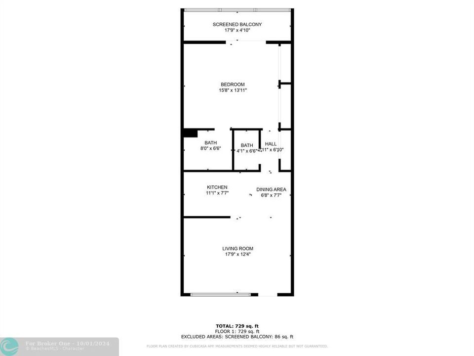 For Sale: $164,900 (1 beds, 1 baths, 808 Square Feet)