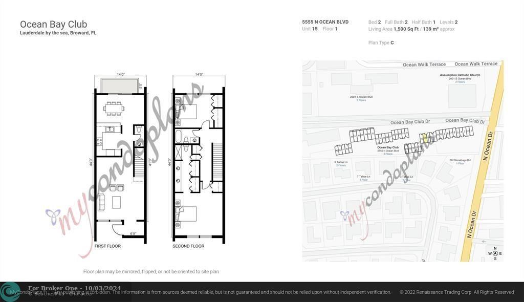 For Sale: $489,000 (2 beds, 2 baths, 1500 Square Feet)