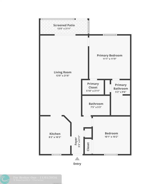 Active With Contract: $275,000 (2 beds, 2 baths, 858 Square Feet)