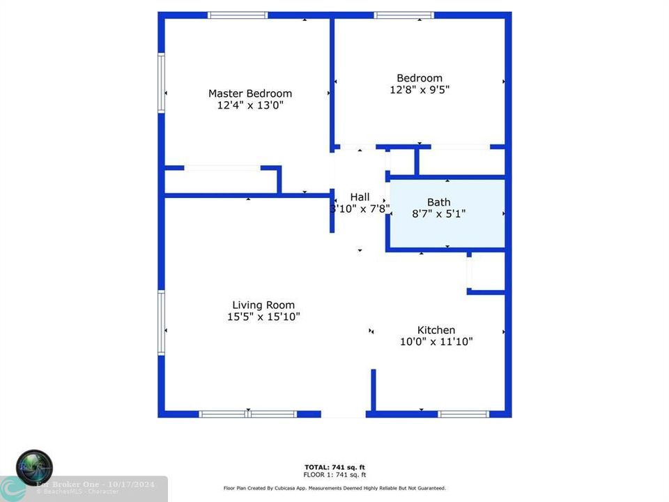 На продажу: $180,000 (2 спален, 1 ванн, 609 Квадратных фут)