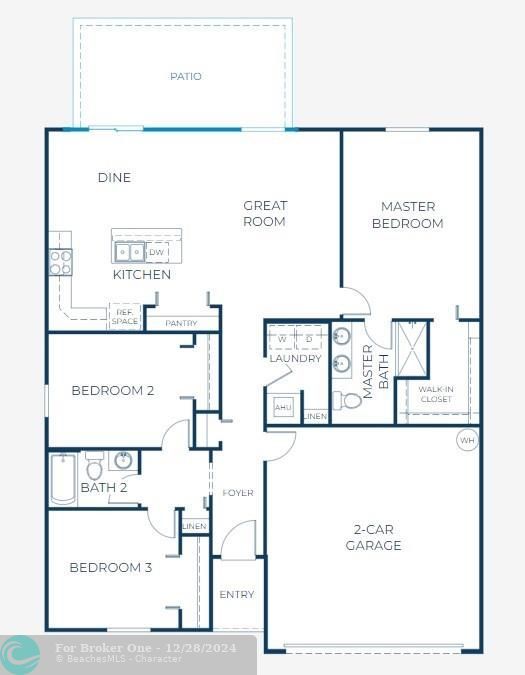 Active With Contract: $269,990 (3 beds, 2 baths, 1443 Square Feet)