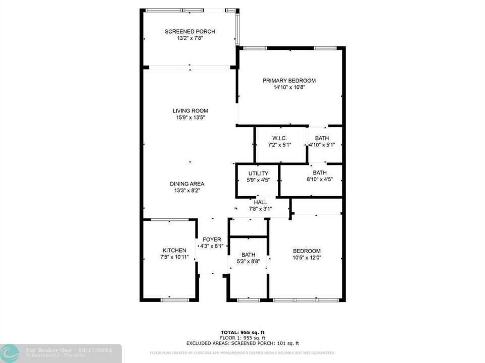 For Sale: $240,000 (2 beds, 2 baths, 980 Square Feet)