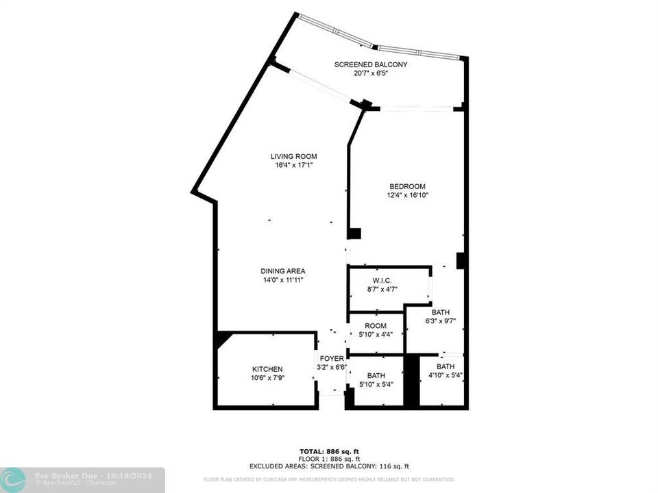 For Rent: $1,995 (1 beds, 1 baths, 895 Square Feet)