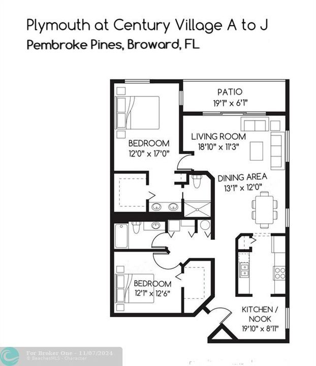 For Sale: $320,000 (2 beds, 2 baths, 1533 Square Feet)