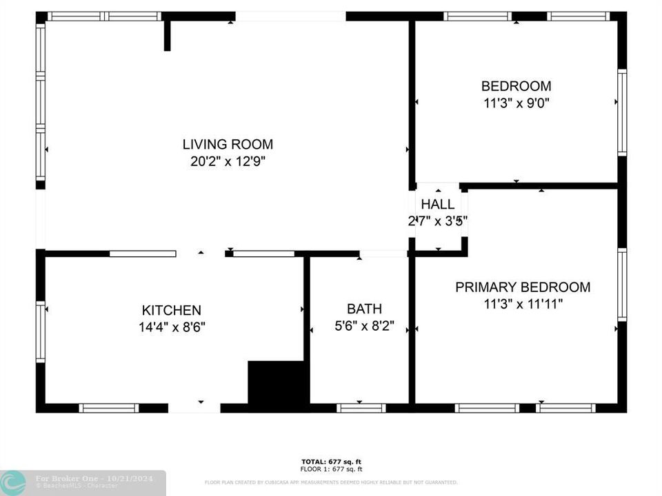 For Sale: $425,000 (2 beds, 1 baths, 726 Square Feet)