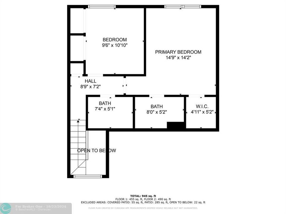 For Sale: $400,000 (2 beds, 2 baths, 1025 Square Feet)