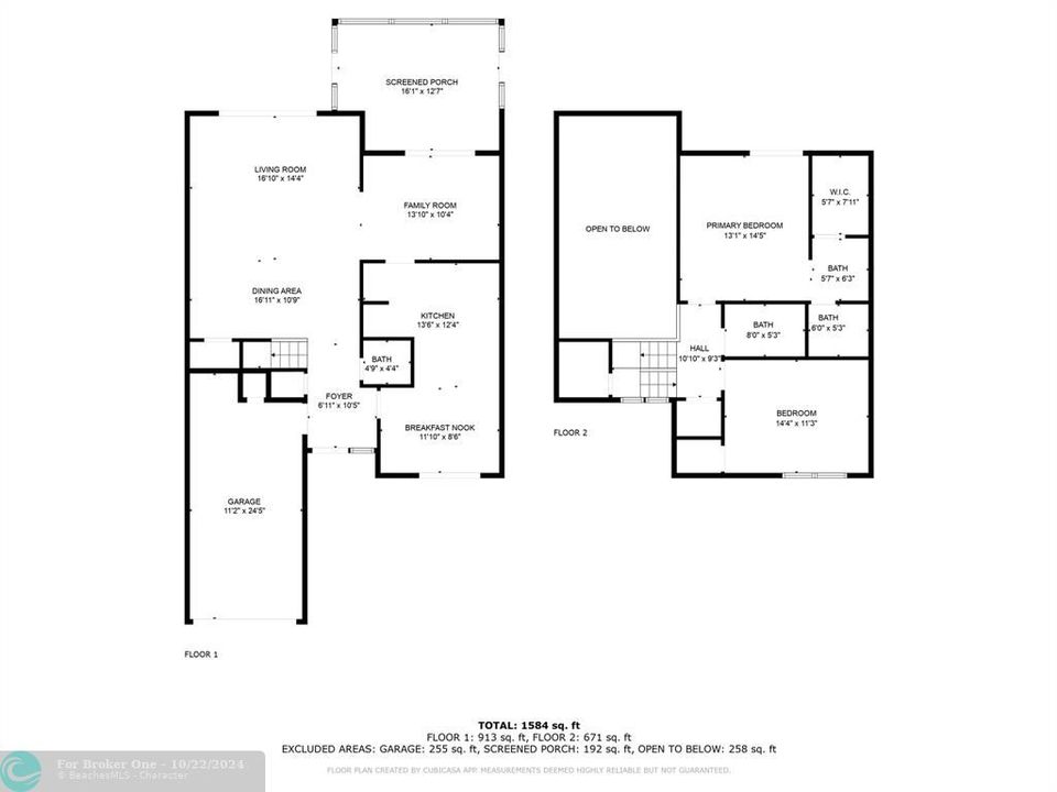 На продажу: $354,900 (2 спален, 2 ванн, 1624 Квадратных фут)