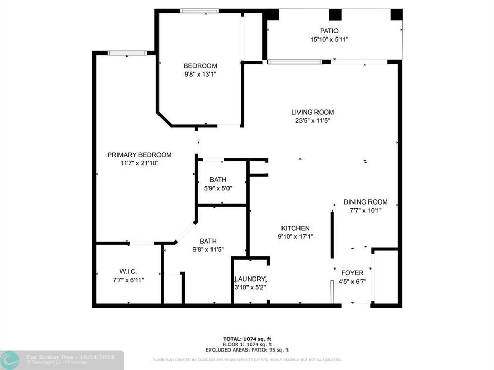 На продажу: $460,000 (2 спален, 1 ванн, 1024 Квадратных фут)